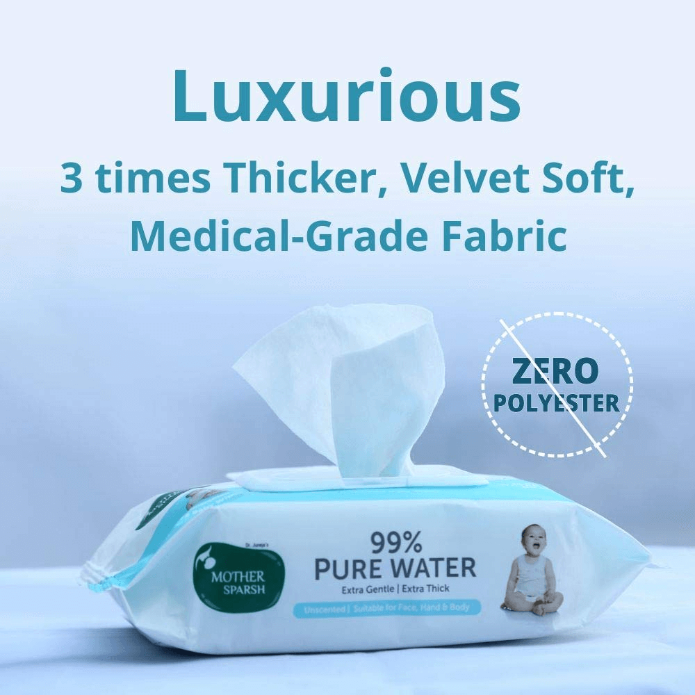 Mother Sparsh 99% Unscented Pure Water Baby Wipes