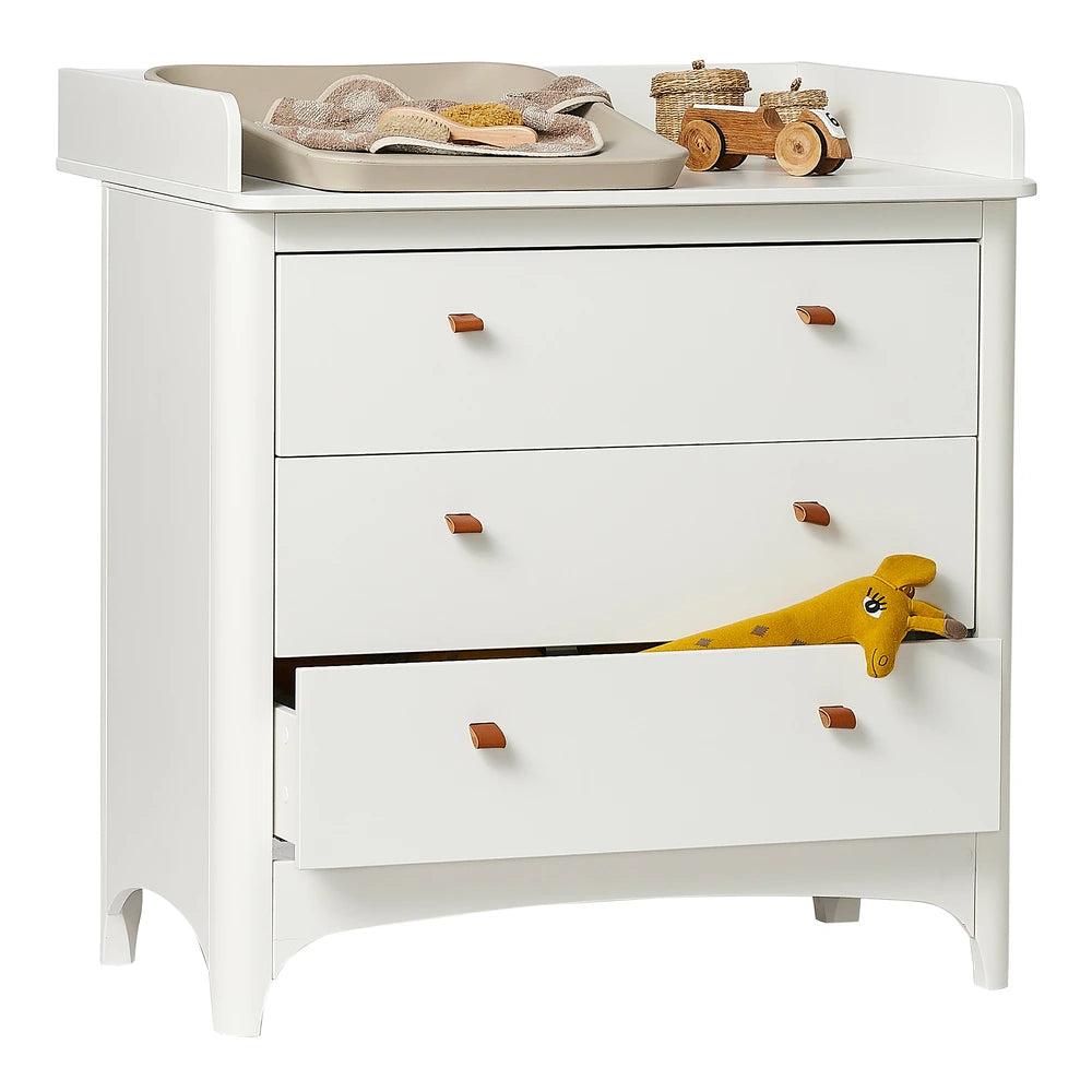 Leander Classic Changing Unit for Dresser, Safe Baby Changing Station, Raised Sides, Large Changing Surface