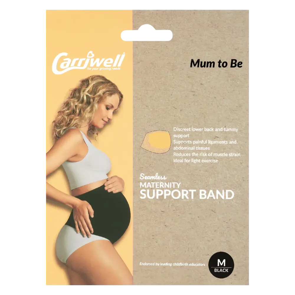 Carriwell Seamless Maternity Support Band - Black