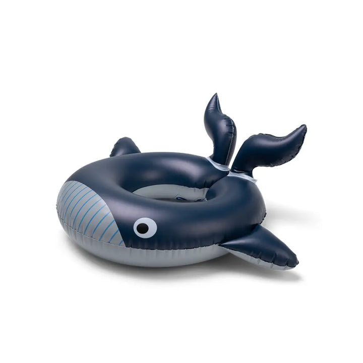 Swim Essentials Swim Ring, Inflatable Kids Pool Float,  Ø 55 cm - Blue Walter Whale