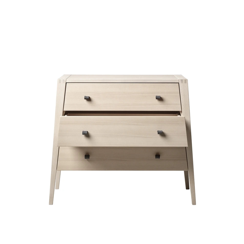 Leander Linea Dresser for Baby &amp; Kids, 3 Spacious Drawers, Soft-Close Storage, Modern Scandinavian Design