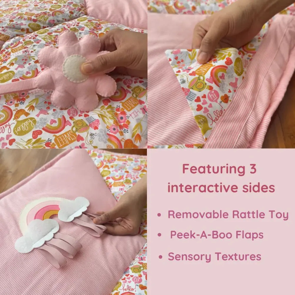 GWD Kids Play Gym &amp; Sensory Mat Set - Enchanted Garden