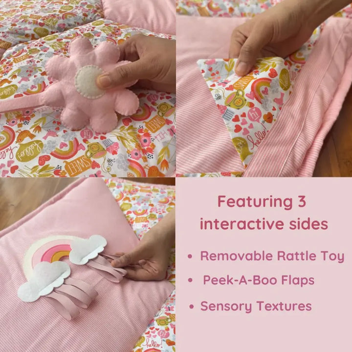 GWD Kids Play Gym &amp; Sensory Mat Set - Enchanted Garden
