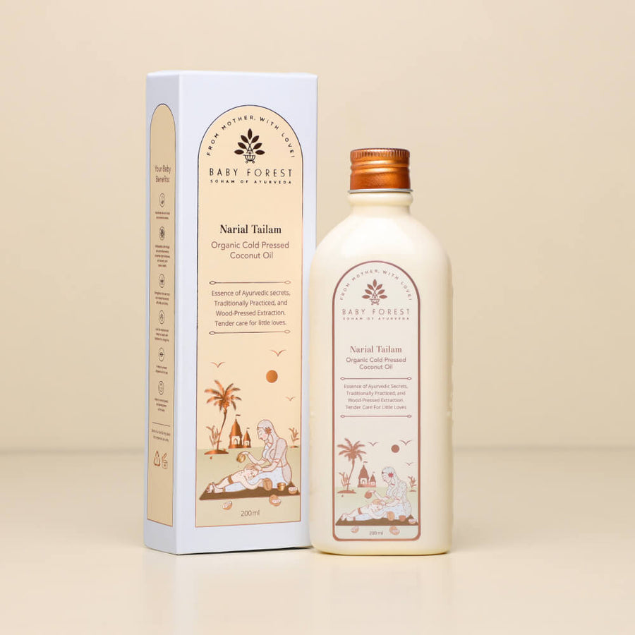 Baby Forest Narial Tailam Organic Cold Pressed Coconut Oil - 200ml
