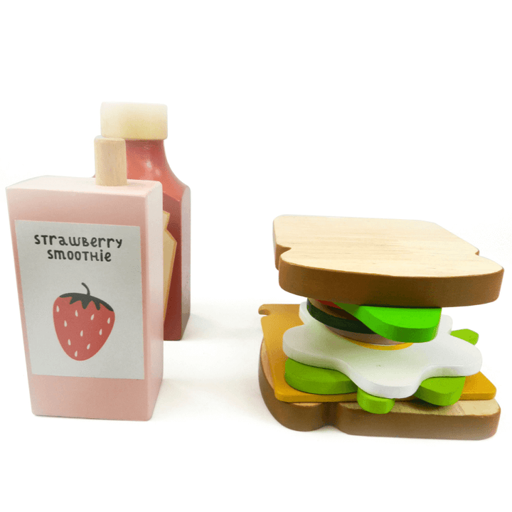 Playbox Toasty House Wooden Play Food - 13 Pcs