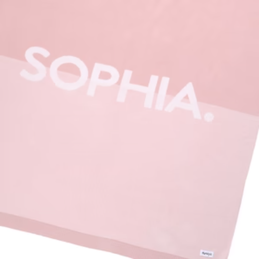 NamelyCo Splice Name Blanket - Ivory Splice: Petal
