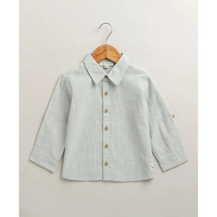Sweetlime By As The Little Explorer Mint &amp; Khaki Cotton Co-ord Set - Mint &amp; Beige