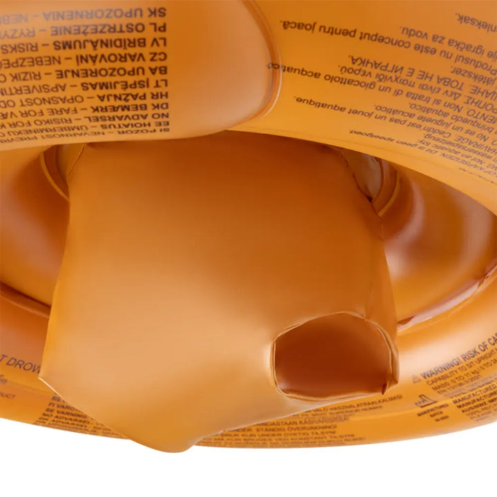 Swim Essentials Baby Float,  Inflatable PVC Baby Swim Seat for Infants 0–1 Year, Brown - Roamer