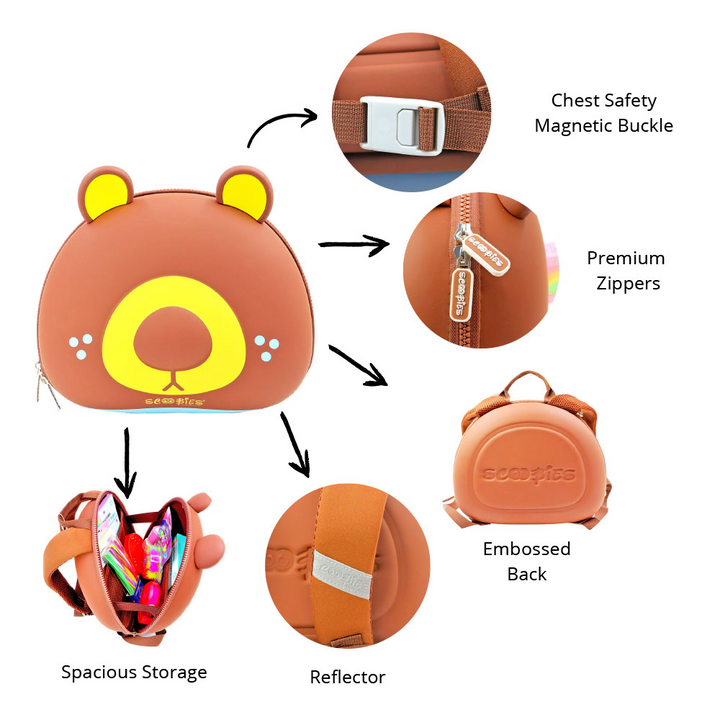Scoobies Bear Toddler Bag for Kids