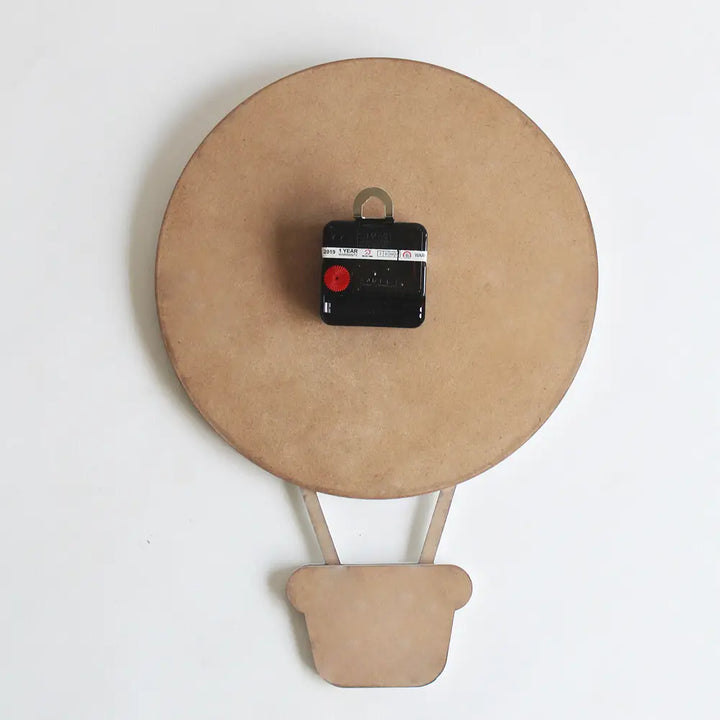 The Tiny Trove Hot Air Balloon Clock - Grey