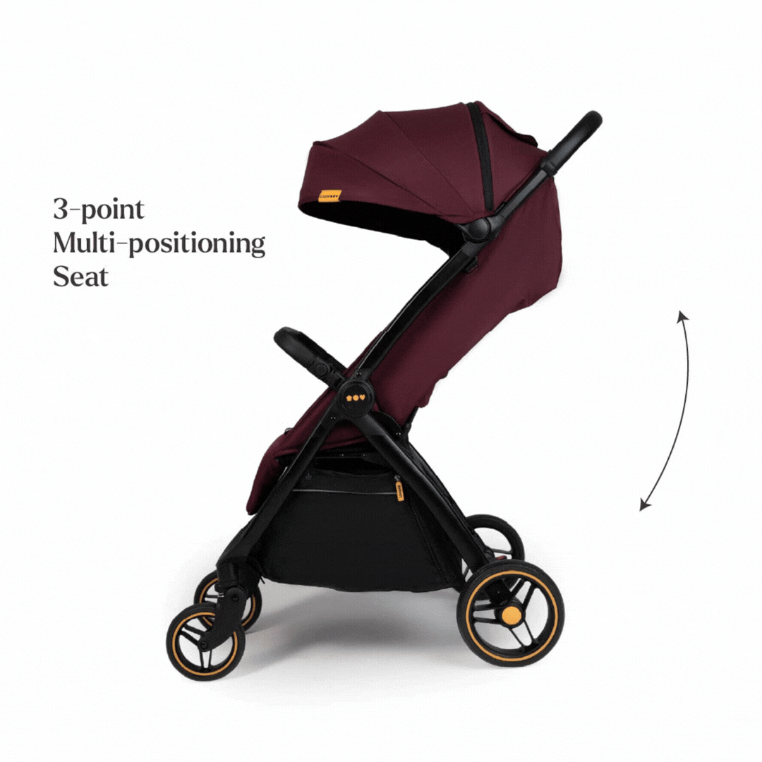 Loopie Hop Stroller - Maroon Mulberry