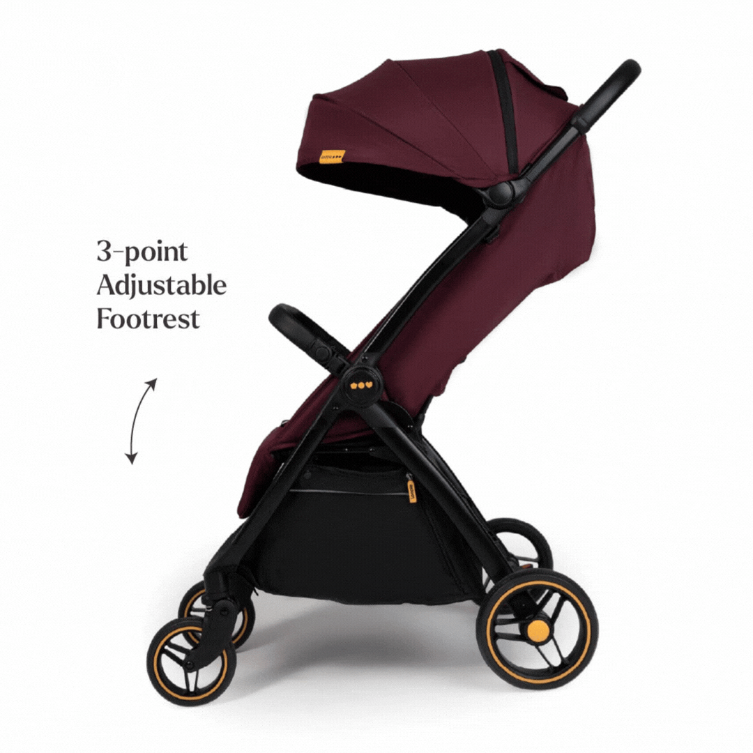 Loopie Hop Stroller - Maroon Mulberry