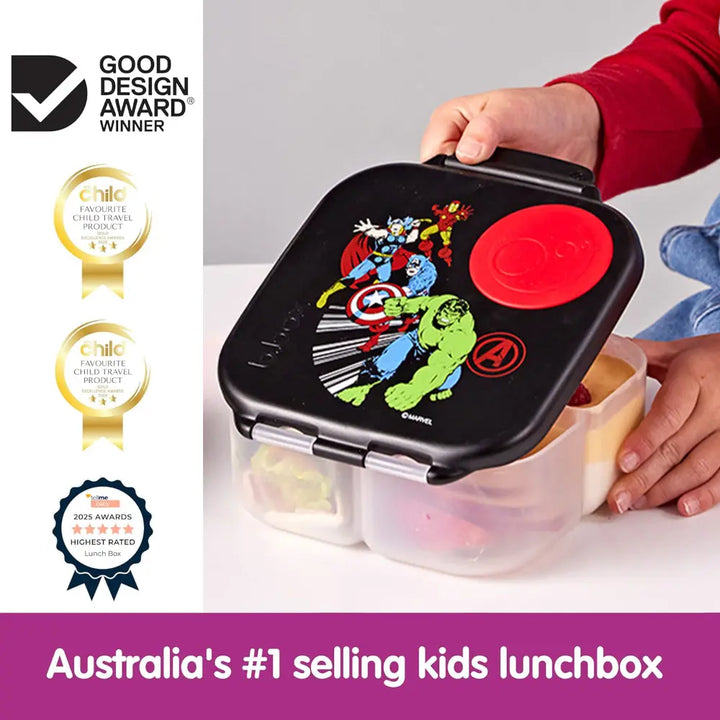 B.Box Mini Lunchbox for Kids – 1L Capacity, Adjustable Divider, Flexi Fruit Holder, BPA-Free – Multicolor