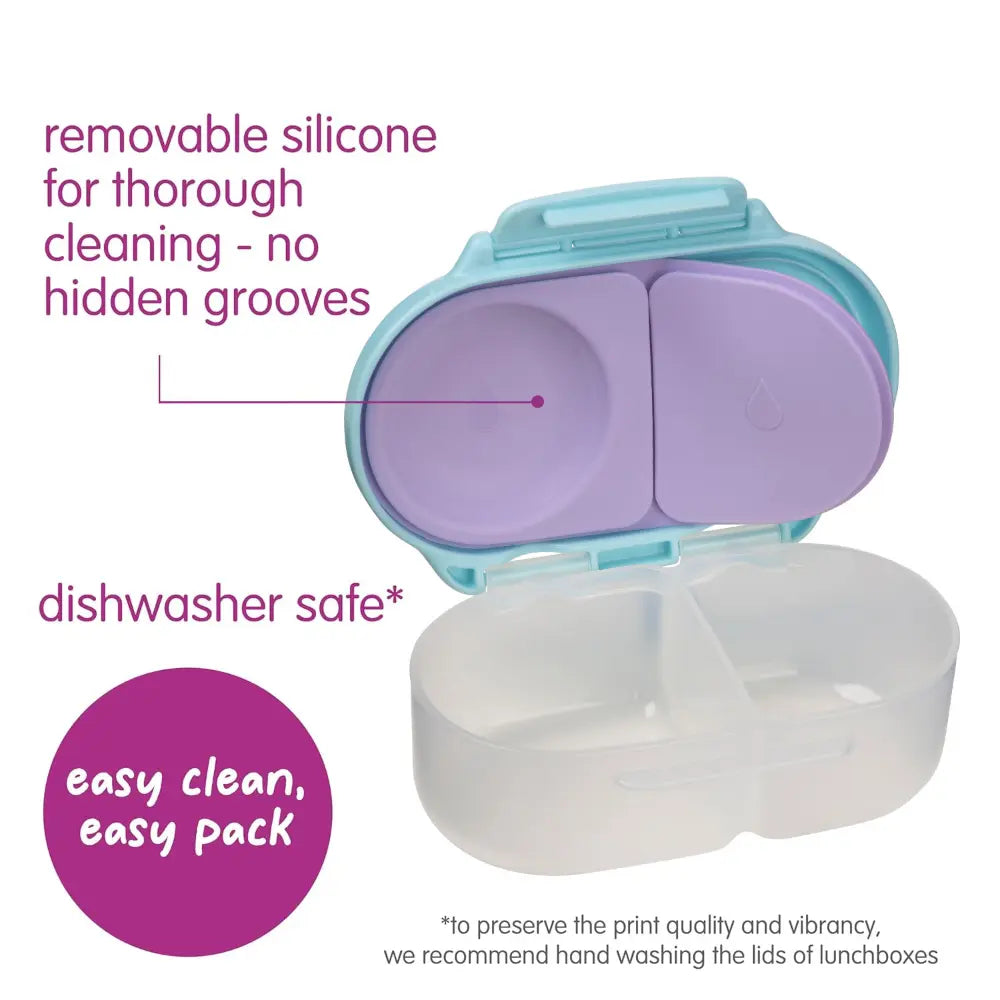 B.Box Snack Box for Kids – Leak-Proof container, 2 Compartments, BPA-Free, Easy to Open &amp; Carry – Multicolour
