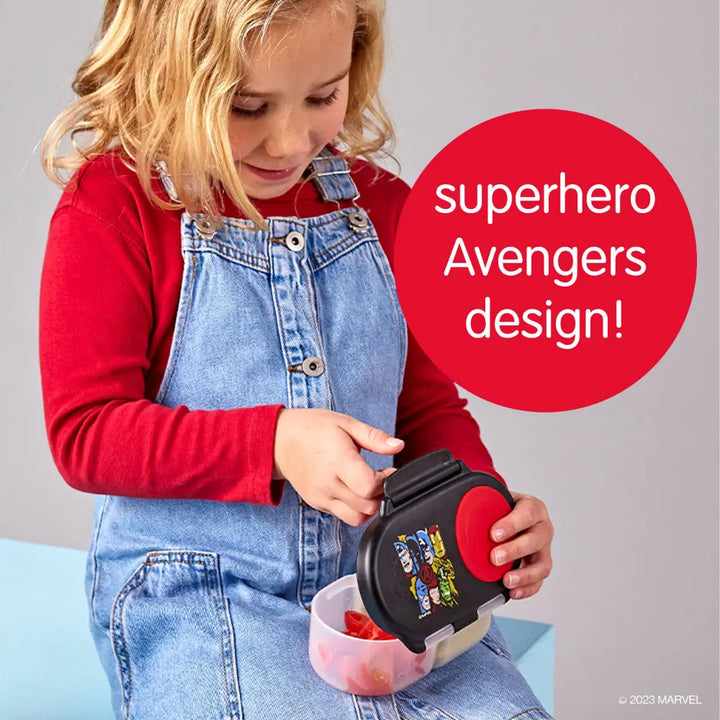 B.Box Snack Box for Kids – Leak-Proof container, 2 Compartments, BPA-Free, Easy to Open &amp; Carry – Multicolour