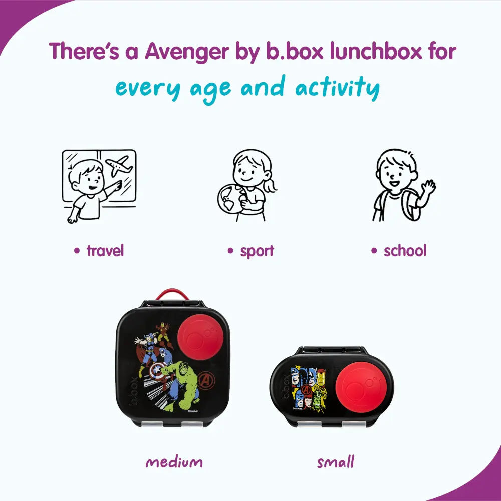 B.Box Snack Box for Kids – Leak-Proof container, 2 Compartments, BPA-Free, Easy to Open &amp; Carry – Multicolour