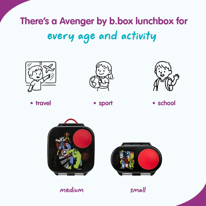 B.Box Snack Box for Kids – Leak-Proof container, 2 Compartments, BPA-Free, Easy to Open &amp; Carry – Multicolour