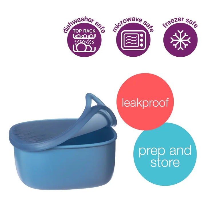 B.Box Lunch Tub – Fits Sandwich Compartment, Leak-Proof &amp; Microwave Safe – Ocean, 400 ml