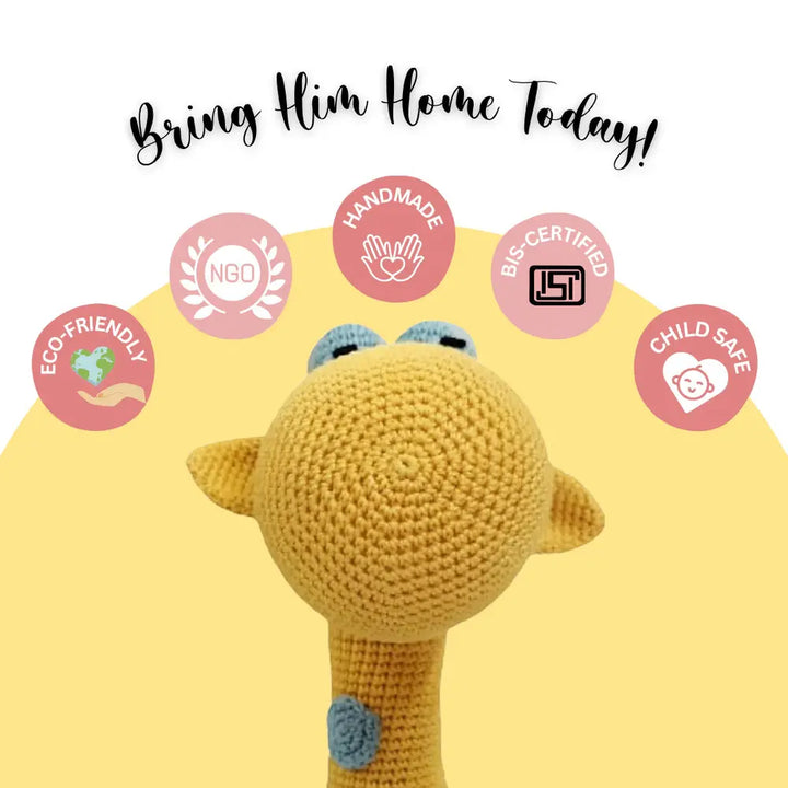 Happy Threads Crochet Cuteness: Zaffy Zafra Giraffe – The Perfect Huggable Friend