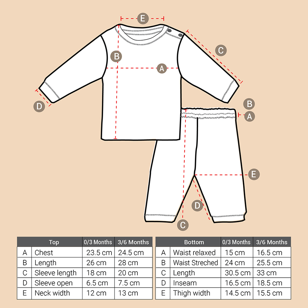 Enfants Creamy Cherry Co-Ords - Beige