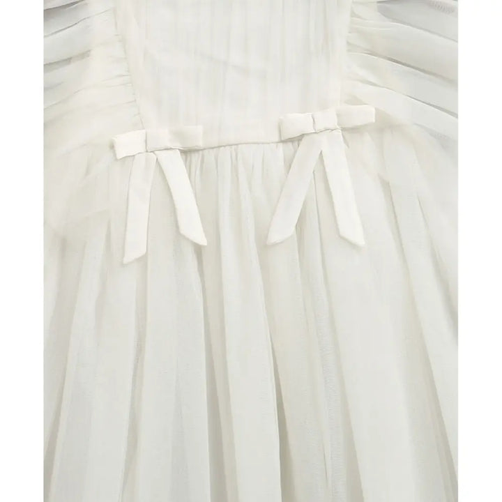 Sweetlime By As Little Angel White Party Dress- White - 6-9M