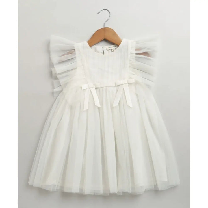 Sweetlime By As Little Angel White Party Dress- White - 6-9M