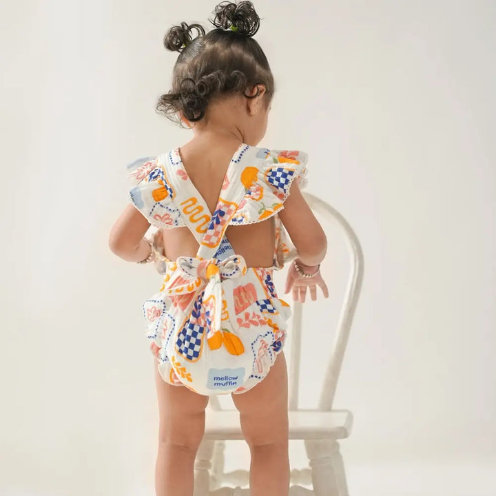 Mellow Muffin Lucy Romper - Limoncello - 9-12M