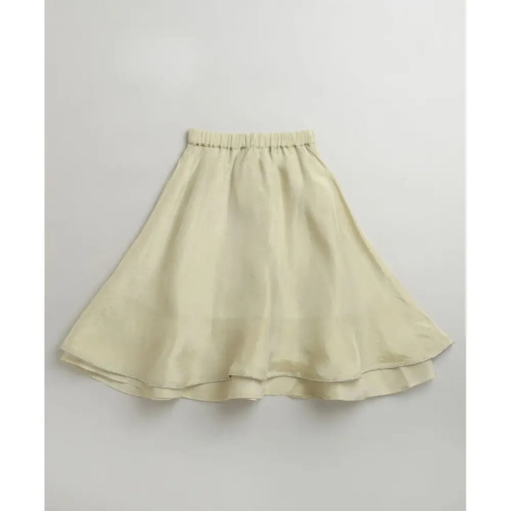 Sweetlime By AS Ivory &amp; Silver Princess Lehenga Set - Golden