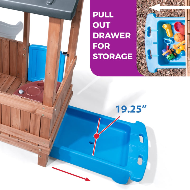 Step2 Woodland Adventure Playhouse &amp; Slide