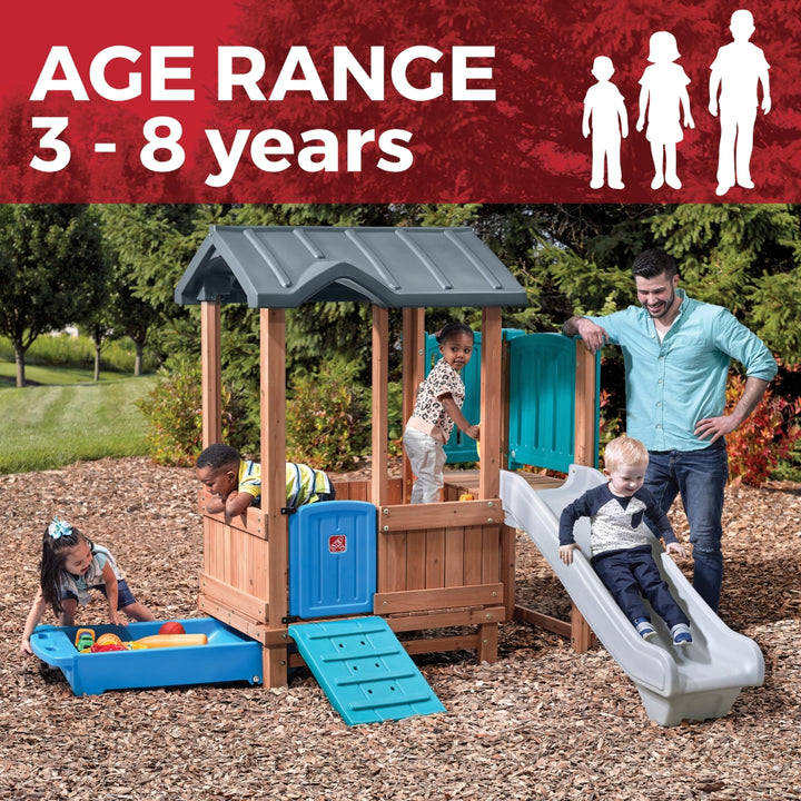 Step2 Woodland Adventure Playhouse &amp; Slide