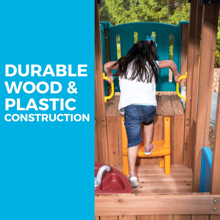Step2 Woodland Adventure Playhouse &amp; Slide