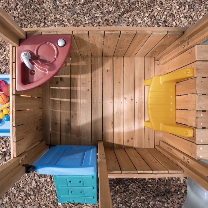 Step2 Woodland Adventure Playhouse &amp; Slide