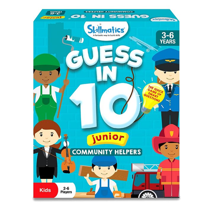 Skillmatics Guess in 10 Junior - Community Helpers Card game