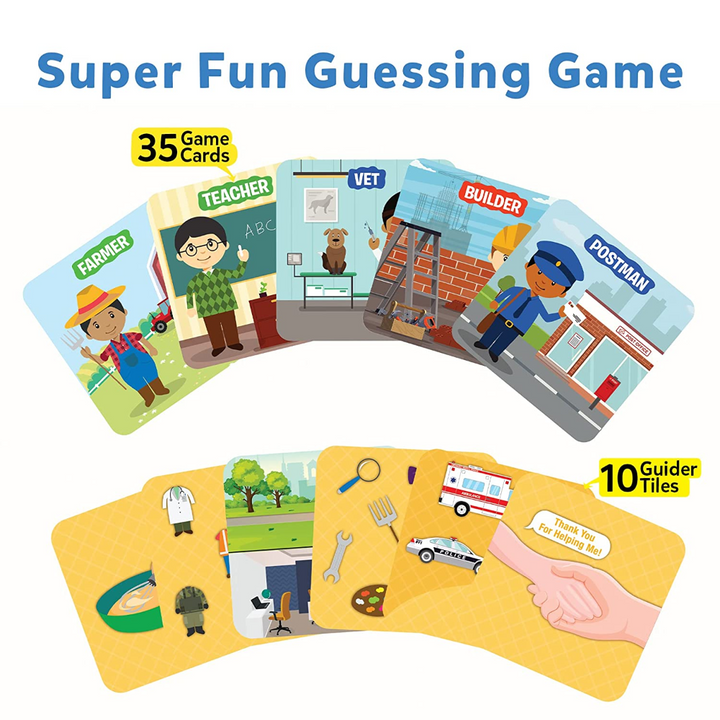 Skillmatics Guess in 10 Junior - Community Helpers Card game