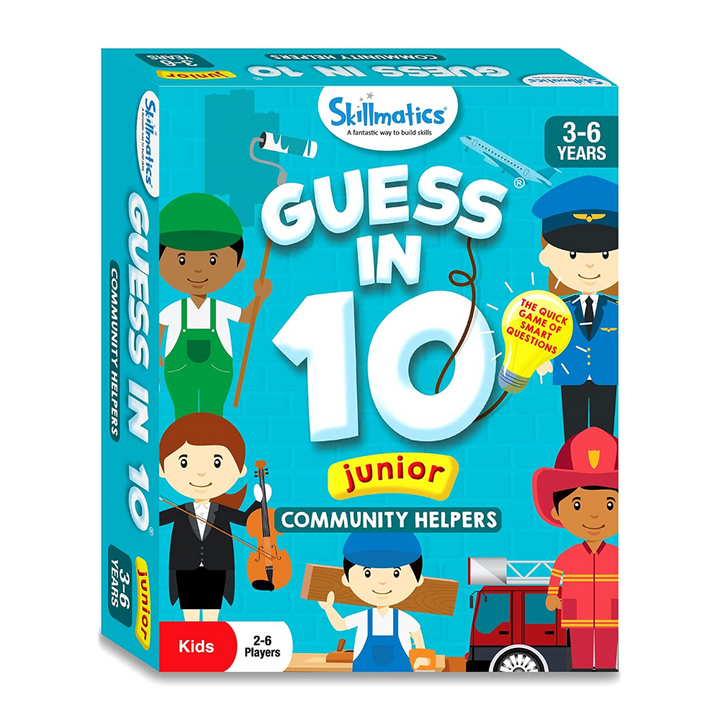Skillmatics Guess in 10 Junior - Community Helpers Card game