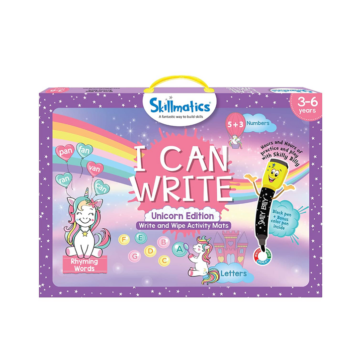 Skillmatics I Can Write Unicorn Edition Activity Mats