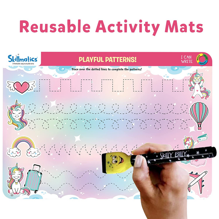 Skillmatics I Can Write Unicorn Edition Activity Mats