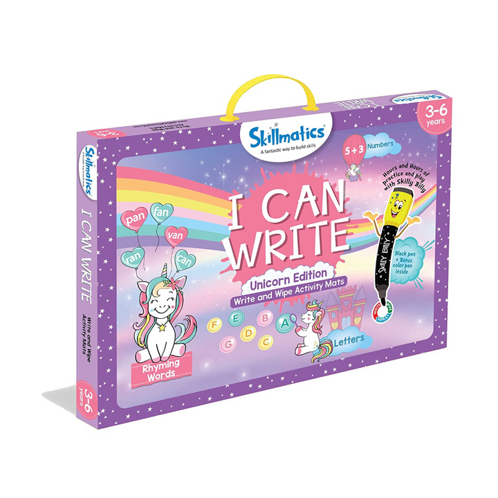 Skillmatics I Can Write Unicorn Edition Activity Mats