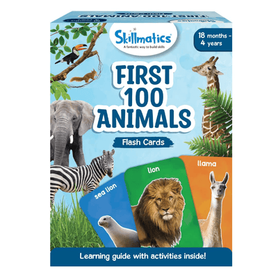 Skillmatics Flash Cards - First 100 Animals (Toddlers)