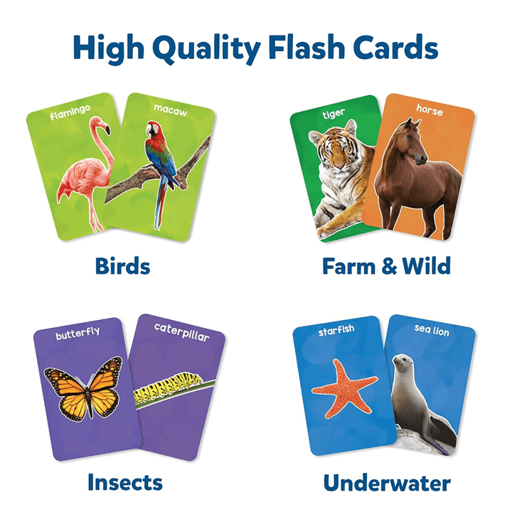 Skillmatics Flash Cards - First 100 Animals (Toddlers)