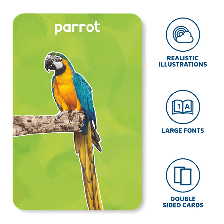 Skillmatics Flash Cards - First 100 Animals (Toddlers)