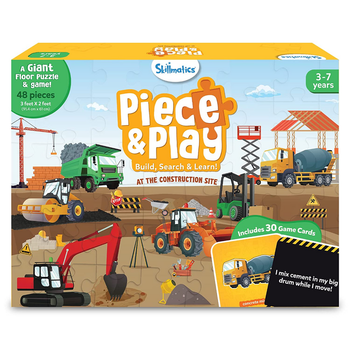 Skillmatics Piece &amp; Play - Construction Site Game