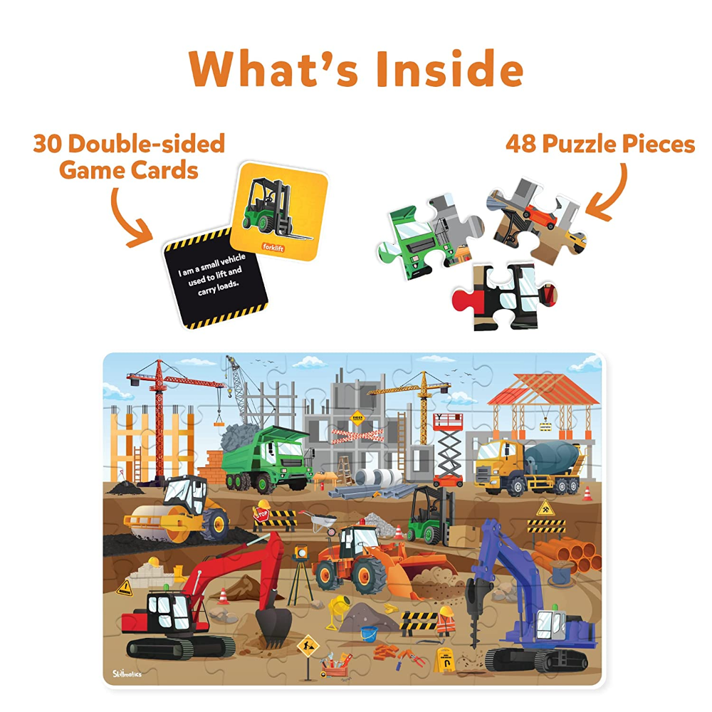 Skillmatics Piece &amp; Play - Construction Site Game