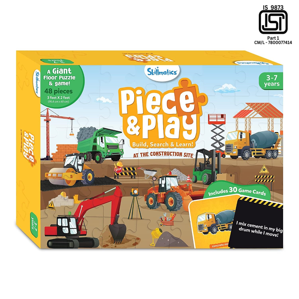 Skillmatics Piece &amp; Play - Construction Site Game