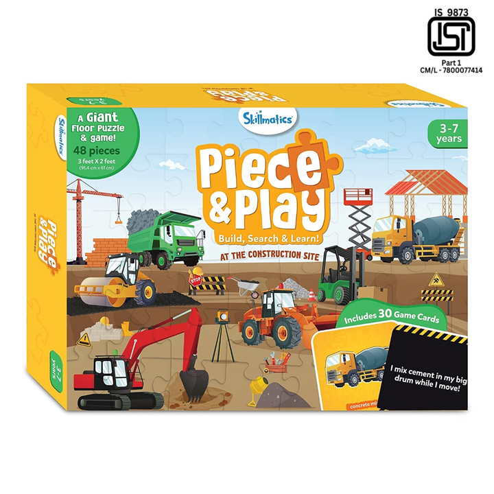 Skillmatics Piece &amp; Play - Construction Site Game