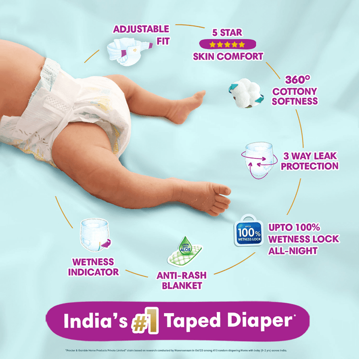 Pampers Active Baby Diapers - Small