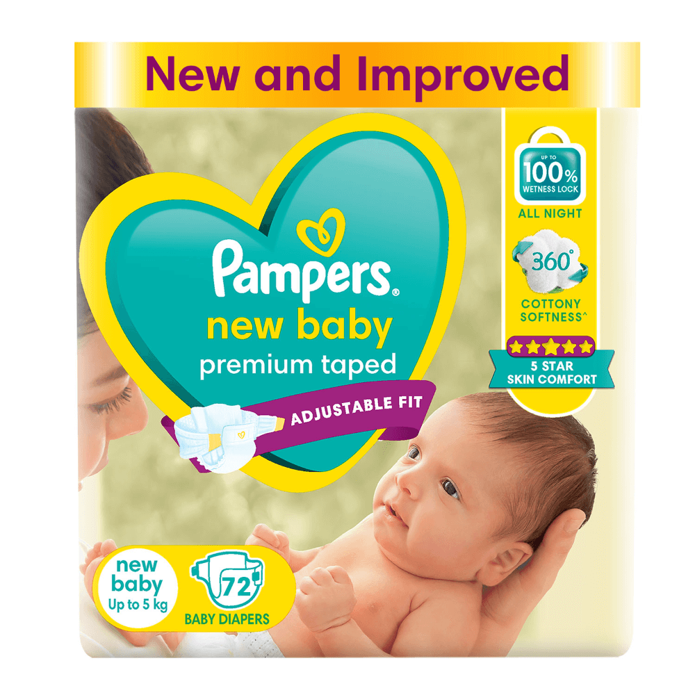 Pampers Active Baby Diapers - New Born