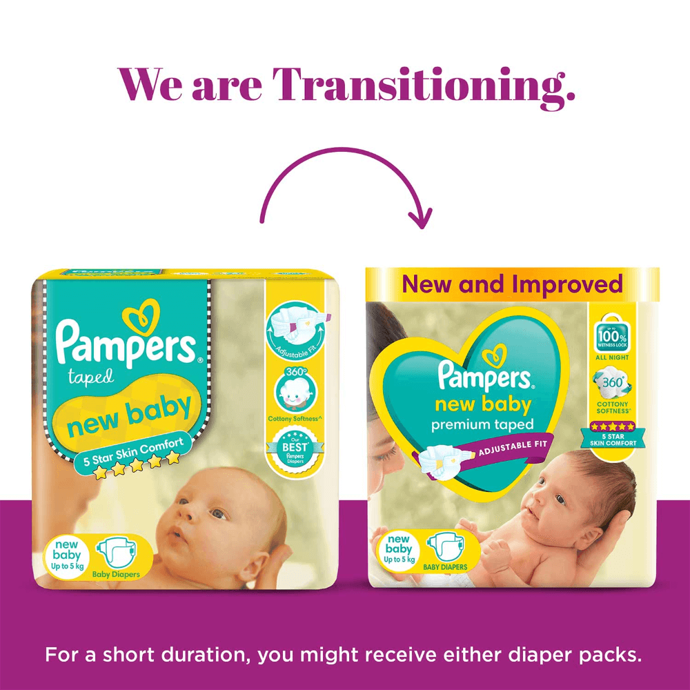 Pampers Active Baby Diapers - New Born