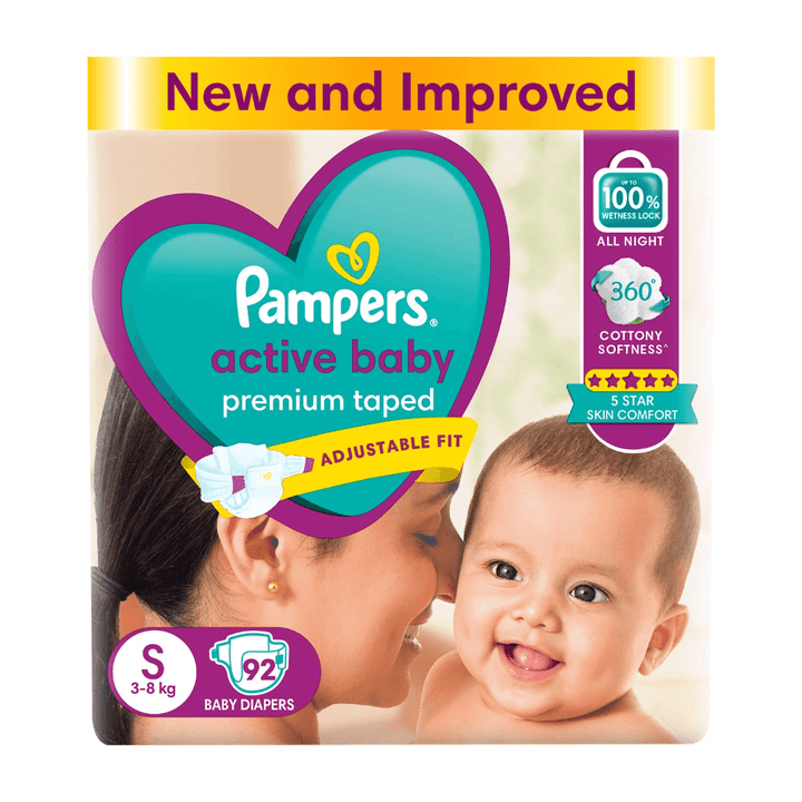 Pampers Active Baby Diapers - Small