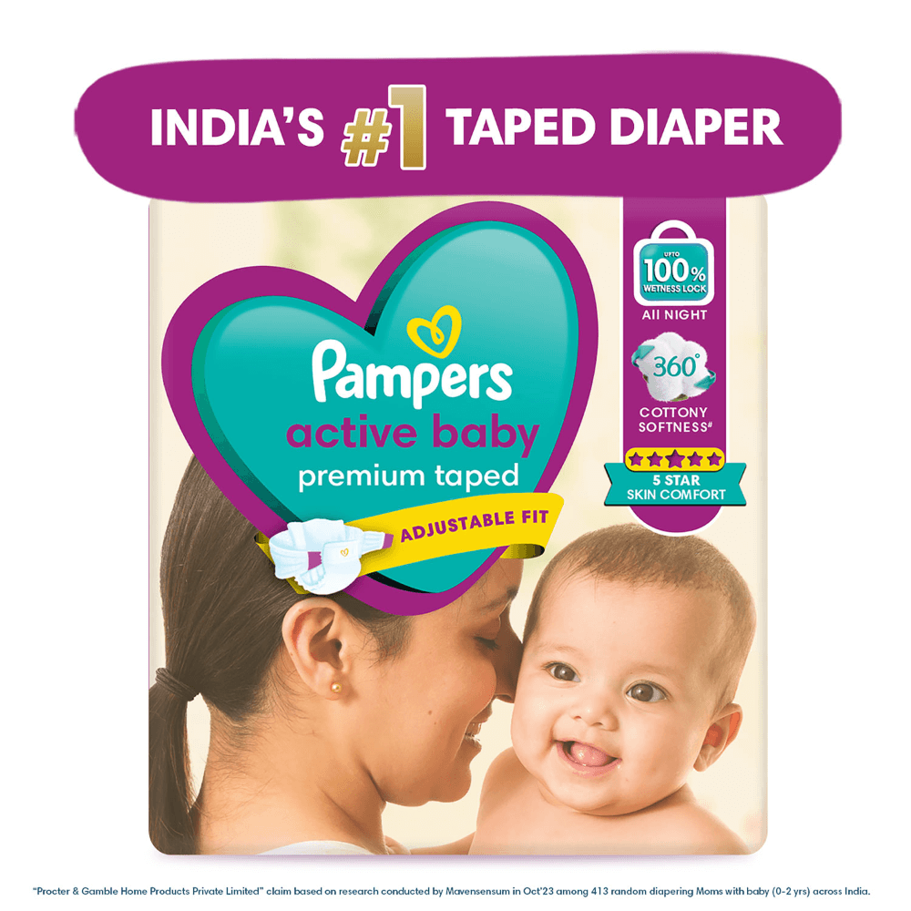 Pampers Active Baby Diapers - Medium